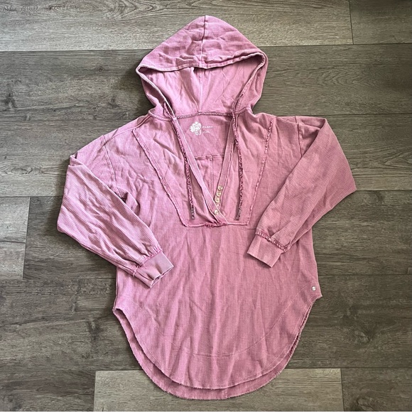 Anthropologie Pilcro "Wharfside" Hooded Sweatshirt Size Small - Picture 2 of 6